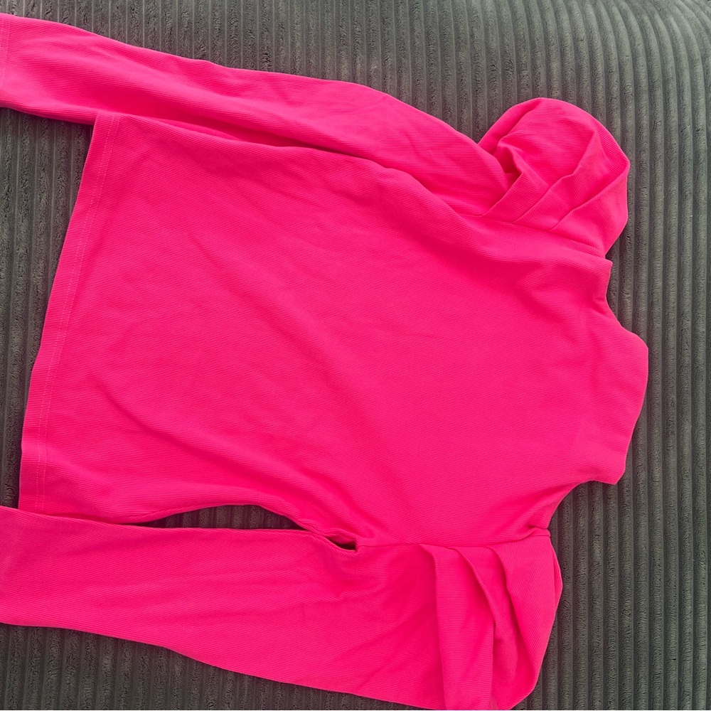 Vibrant Pink Long Sleeve Top